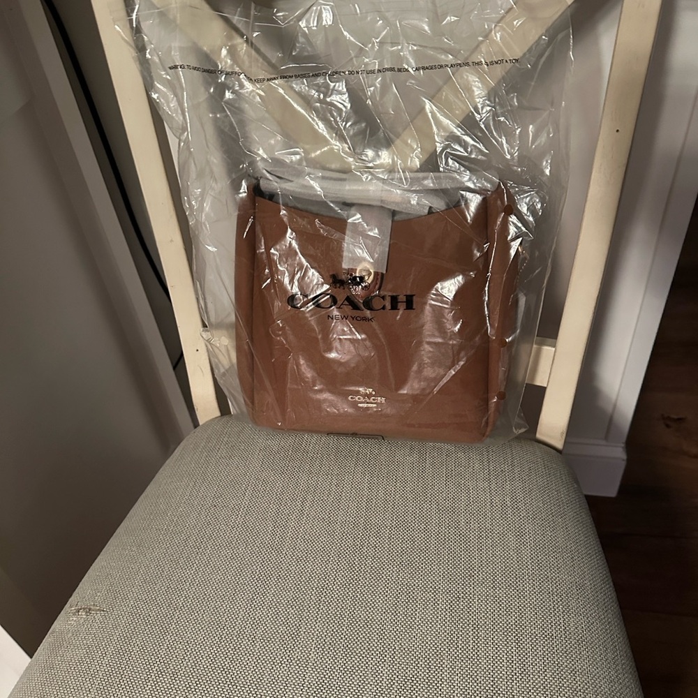 Coach Brown Suede Shoulder Bag - Picture 10 of 13